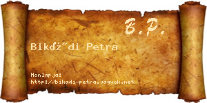 Bikádi Petra névjegykártya